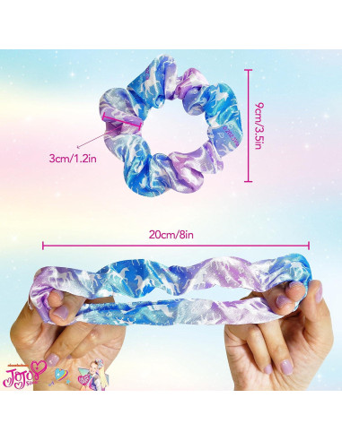 Cepillo para el Cabello LUV HER Jojo Siwa + 4 Scrunchies