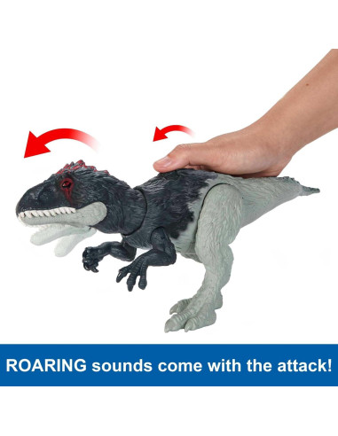 Juguete Dinosaurio Mattel Eocarcharia con Sonido y Movimiento
