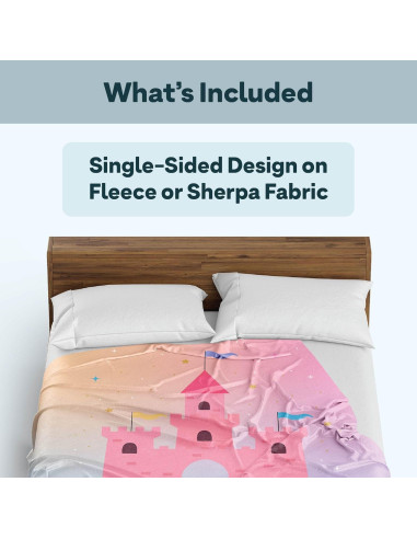 Manta Personalizada Mariposa - Sherpa 152x203 cm - Regalo Niña