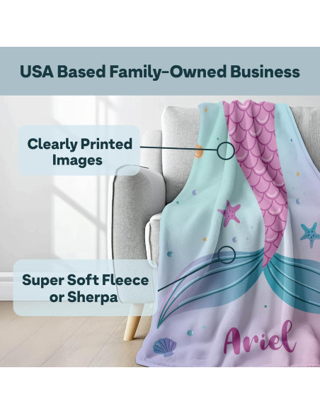 Manta Personalizada Princesa - Fleece 127 x 152 cm Rosa