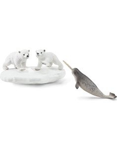 Schleich Parque Polar 4 Piezas Oso Polar y Narval 2