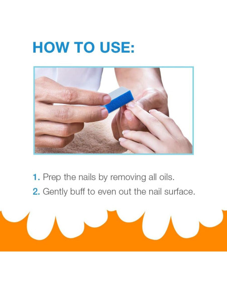 Bloques de Pulido Desechables Flowery Azul 180 Grano - 100 Pcs