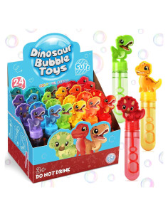 Varitas de Burbujas Roberly Dinosaurios 24 Pcs para Niños