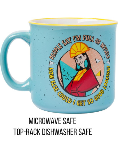 Taza Cerámica Silver Buffalo Kuzco 590 ml Diseño Divertido