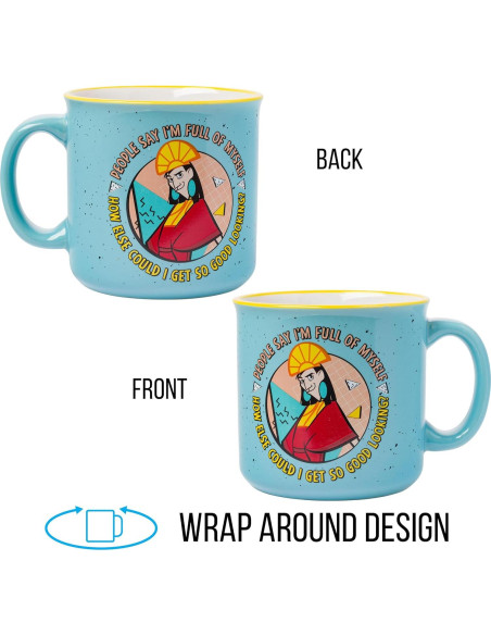 Taza Cerámica Silver Buffalo Kuzco 590 ml Diseño Divertido