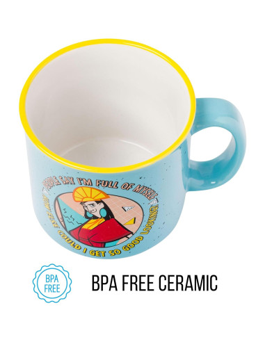 Taza Cerámica Silver Buffalo Kuzco 590 ml Diseño Divertido