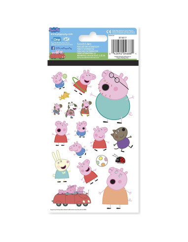 Calcomanías Peppa Pig Trends Internacional - 20 Hojas