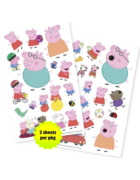 Calcomanías Peppa Pig Trends Internacional - 20 Hojas