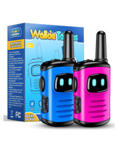 Walkie Talkies Mini Robots Comedyfun 2 Paquete Azul Rosa
