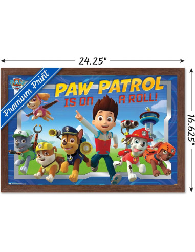 Póster enmarcado Trends International Paw Patrol 56.7x37.4cm