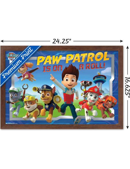 Póster enmarcado Trends International Paw Patrol 56.7x37.4cm