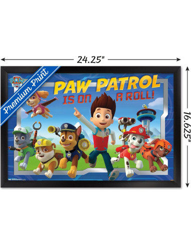 Póster enmarcado Trends International Paw Patrol 56.88x37.34cm