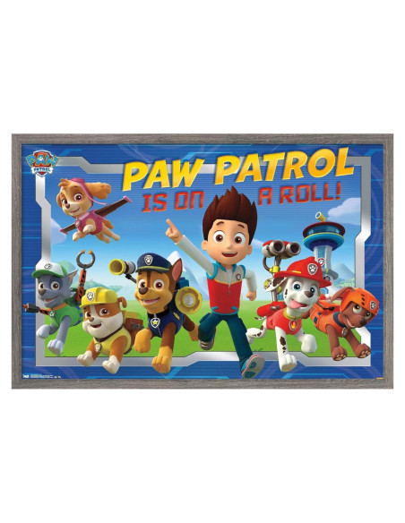 Póster enmarcado Trends International Paw Patrol 56.88x37.34cm