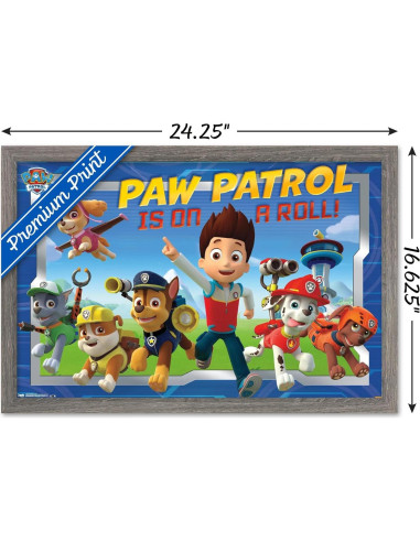 Póster enmarcado Trends International Paw Patrol 56.88x37.34cm