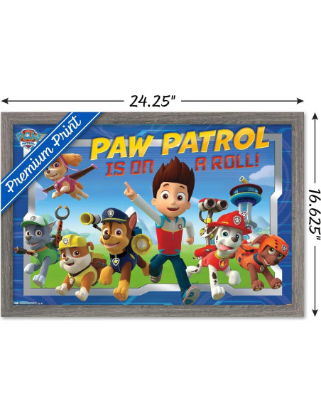Póster enmarcado Trends International Paw Patrol 56.88x37.34cm