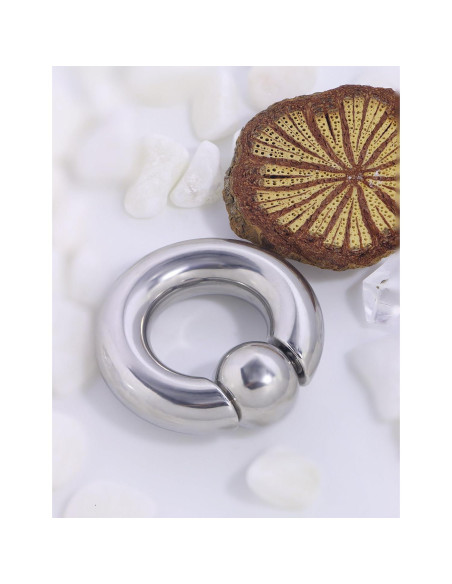 Anillos de Septum Yaalozei 4G Acero Quirúrgico 19mm Plata