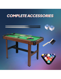 Mesa de Billar PEXMOR 121 cm para Niños y Adultos 2