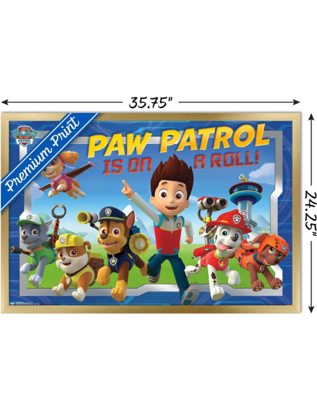 Póster Enmarcado Trends International Paw Patrol 86x56 cm