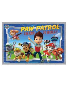 Póster enmarcado Nickelodeon Paw Patrol 57x37 cm gris