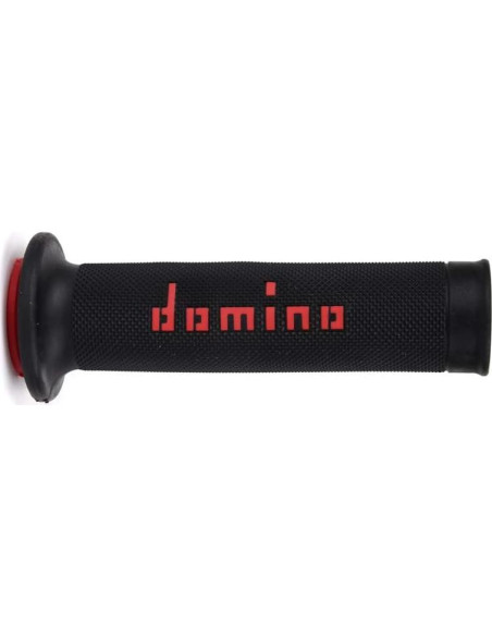 Perillas de Agarre MotoGP Domino 1295346 Negro/Rojo - Juego de 2