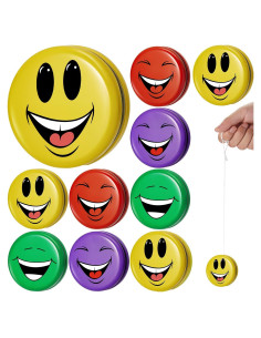 Paquete de 20 Yo Yos Caras Sonrientes Sotiff - Juguetes de Colores
