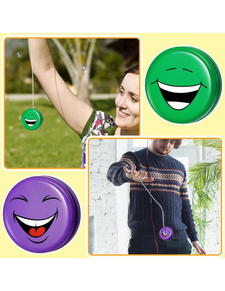 Paquete de 20 Yo Yos Caras Sonrientes Sotiff - Juguetes de Colores
