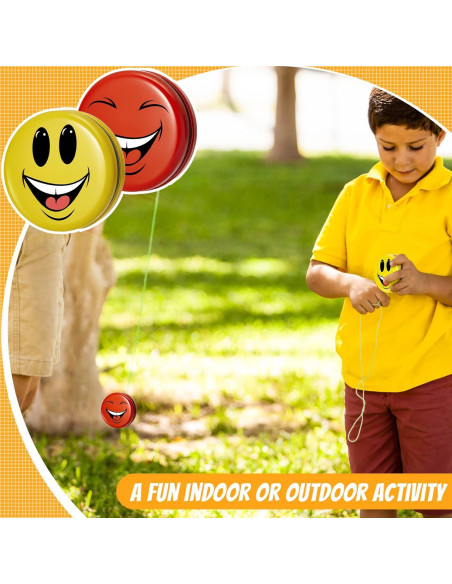 Paquete de 20 Yo Yos Caras Sonrientes Sotiff - Juguetes de Colores