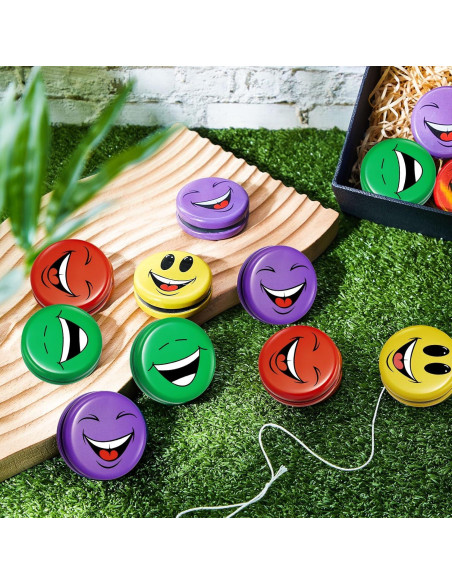 Paquete de 20 Yo Yos Caras Sonrientes Sotiff - Juguetes de Colores
