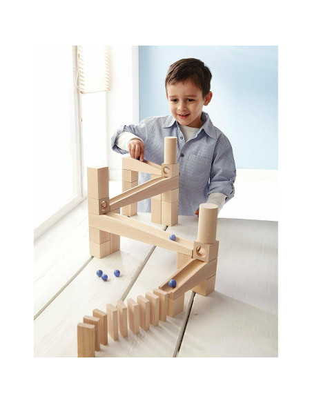 HABA Juego de Pistas de Canicas 44 Piezas Madera 3-10 Años