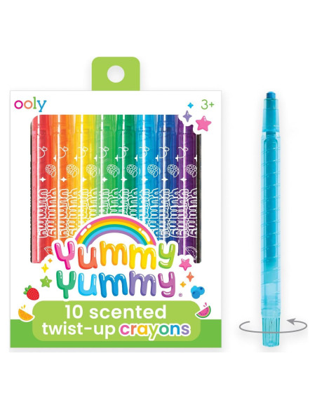Crayones Aromatizados Ooly Yummy Yummy 10 Colores No Tóxicos