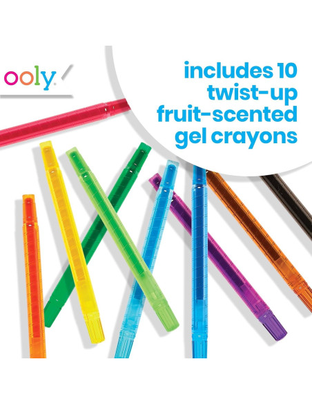 Crayones Aromatizados Ooly Yummy Yummy 10 Colores No Tóxicos
