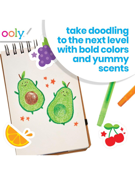Crayones Aromatizados Ooly Yummy Yummy 10 Colores No Tóxicos