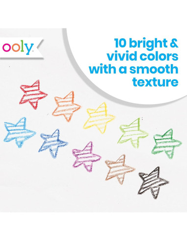Crayones Aromatizados Ooly Yummy Yummy 10 Colores No Tóxicos