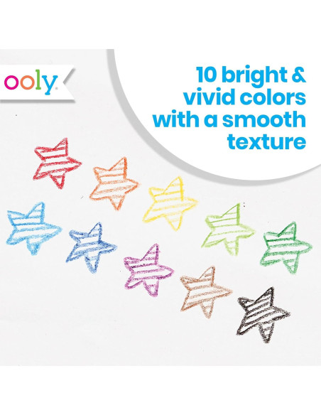 Crayones Aromatizados Ooly Yummy Yummy 10 Colores No Tóxicos