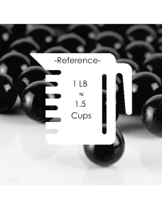 Relleno de Jarrón de Mármol de Vidrio Negro CYS Excel 2,27 kg 2