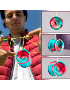 Yoyo Profesional WATIEOBOO M18 Metal con 10 Cuerdas 2