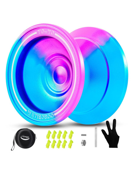 Yoyo WATIEOBOO M18 Profesional Doble Función Azul Rosa