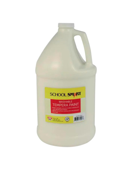 Pintura Tempera Lavable School Smart Blanca 1 Galón