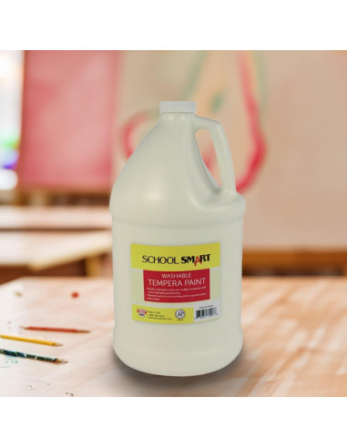 Pintura Tempera Lavable School Smart Blanca 1 Galón