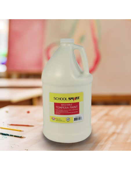 Pintura Tempera Lavable School Smart Blanca 1 Galón