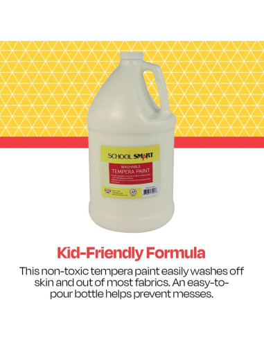 Pintura Tempera Lavable School Smart Blanca 1 Galón