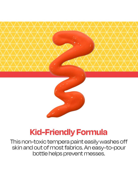 Pintura Tempera Lavable School Smart Naranja 3.78 L