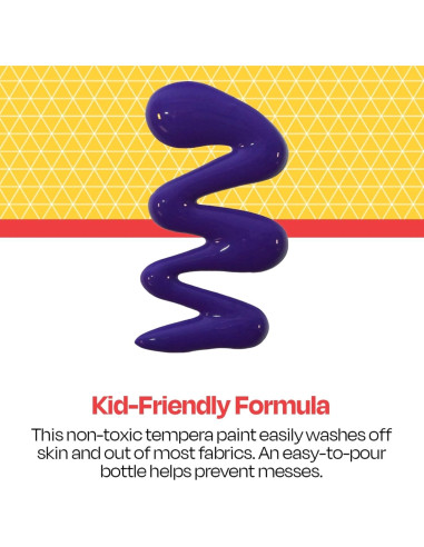 Pintura Tempera Lavable School Smart 1 Galón Púrpura