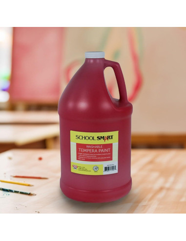 Pintura Tempera Lavable School Smart Roja 3.78 L