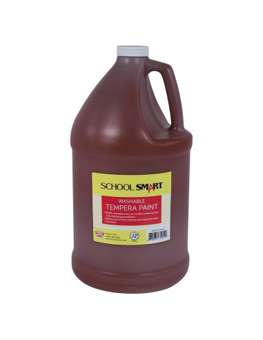 Pintura Tempera Lavable School Smart Marrón 3.78L