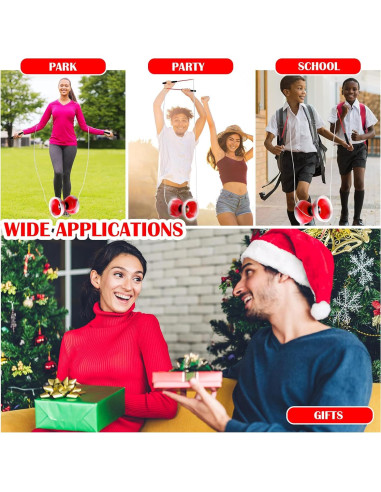 Juego de Diabolo Chino Simgoing LED Rojo Fuego 15 cm