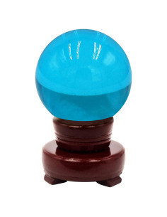 Bola de Cristal Azul Feng Shui 60mm Decoración Fotográfica