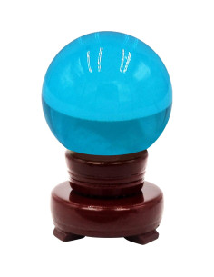 Bola de Cristal Azul Feng Shui 60mm Decoración Fotográfica 2