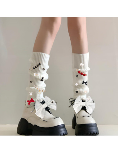 38 Encantos para Zapatos Lospfo - Lazos de Satén Blanco