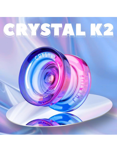 Yoyo MAGICYOYO K2 Cristal Azul-Amarillo y Rosa-Púrpura